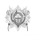 butterfly and heart and surfboard and lightbulb tattoo design idea