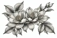 Magnolia tattoo design idea