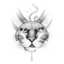 never give up phrase tattoo design idea