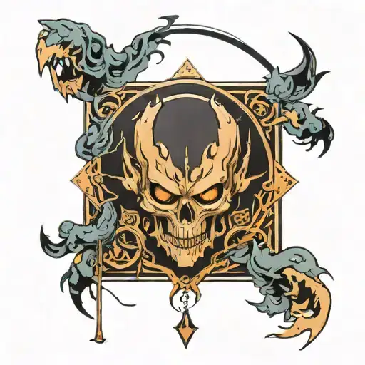 anime solo leveling tattoo design idea