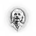 electricity, science, tesla, newton, einstein tattoo design idea