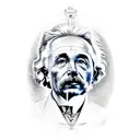 electricity, science, tesla, newton, einstein tattoo design idea