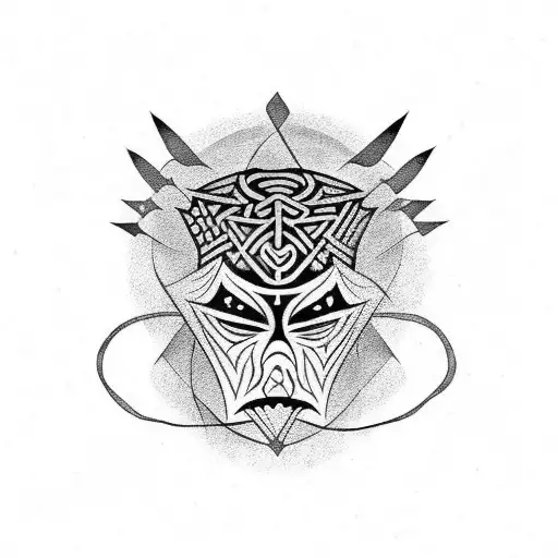 old norse cheast  tattoo design idea