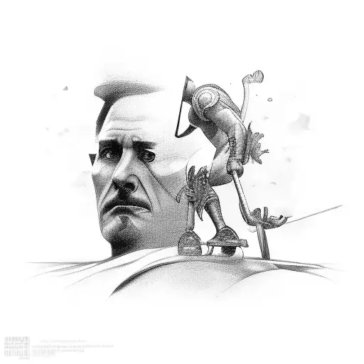 Man in the arena tattoo design idea