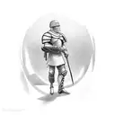 Man in the arena tattoo design idea