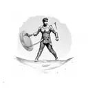 Man in the arena tattoo design idea