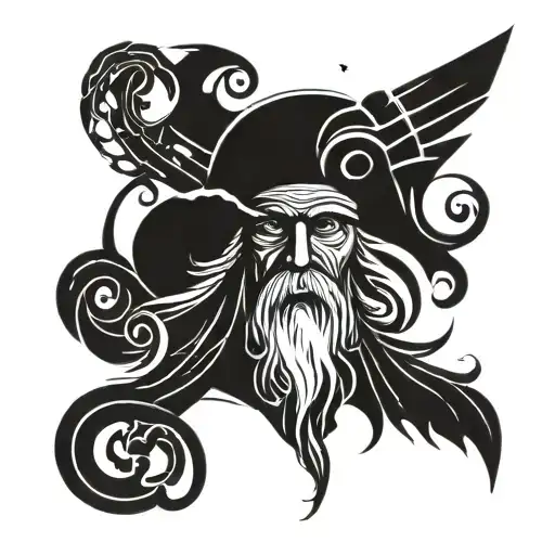 Father Time tattoo design idea