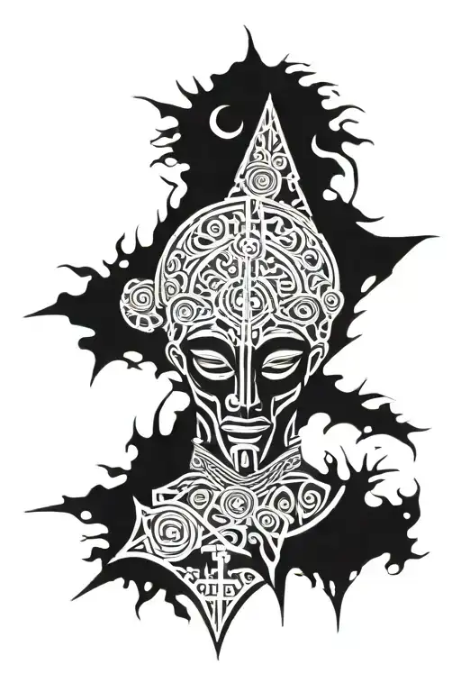 vatican pope evil tattoo design idea