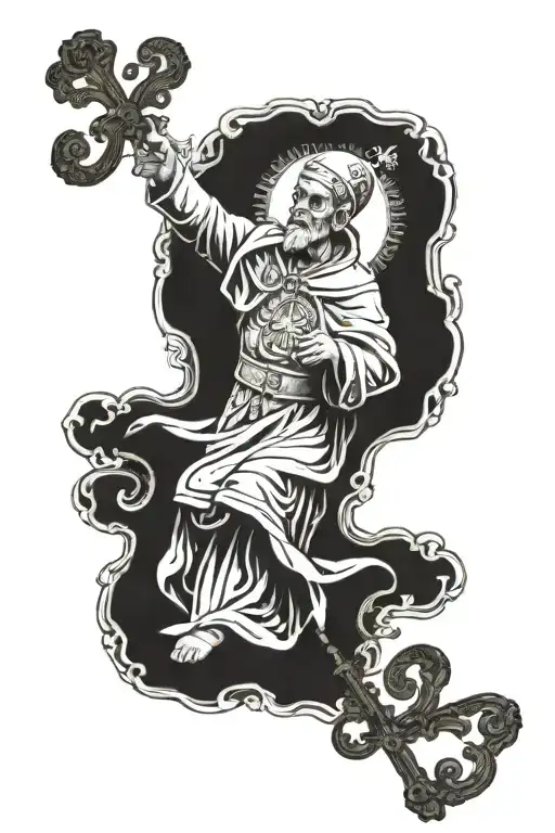 vatican pope evil tattoo design idea