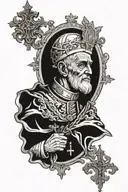 vatican pope evil tattoo design idea