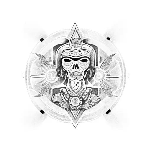 sol azteca tattoo design idea