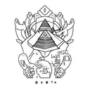 Nome Maya Sofia com detalhes de coração  tattoo design idea