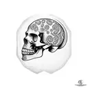 crystal skull tattoo design idea