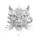 wu tang clan with cannon and leopard tattoo design idea