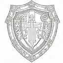 crusade shield   tattoo design idea