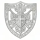 crusade shield   tattoo design idea