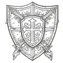 crusade shield   tattoo design idea