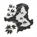 Mexico Beach, Florida state tattoo design idea