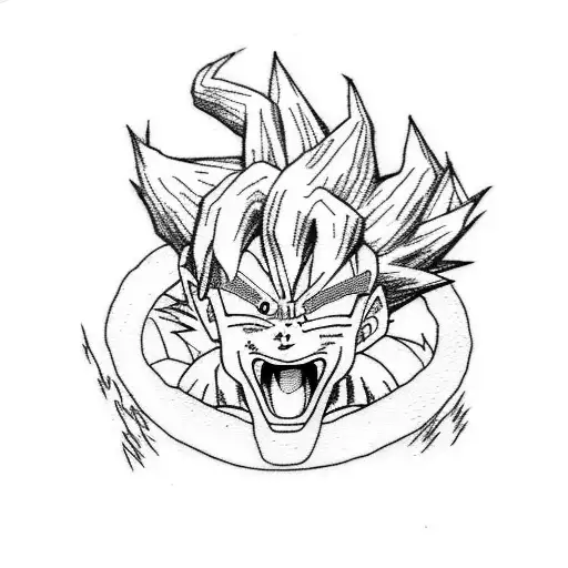 Dragon ball z tattoo design idea
