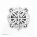 Trident Om Swastika  tattoo design idea