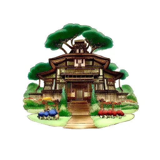 studio ghibli tattoo design idea