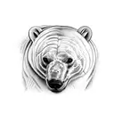 3 Polar bears playing tattoo design idea