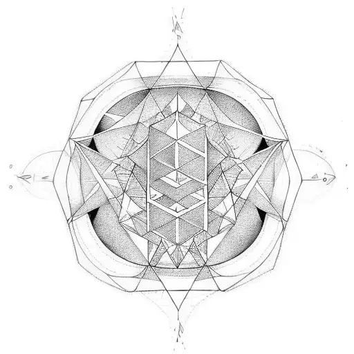 mathematics, formula, circle, triangle, square tattoo design idea