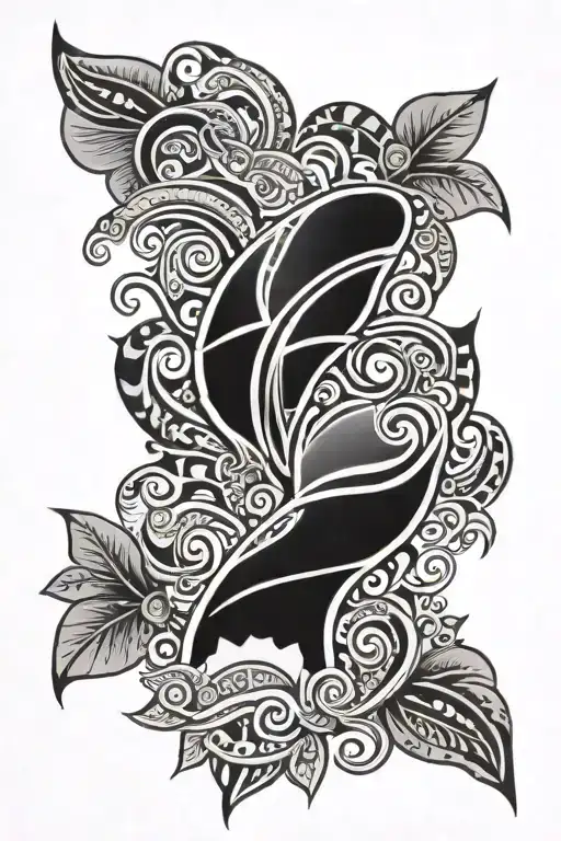 hawaiian tribal tattoo design idea