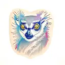 lemur tattoo design idea