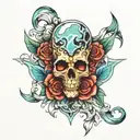 ice tattoo design idea