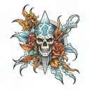 ice tattoo design idea