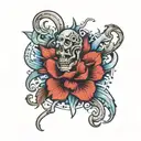 ice tattoo design idea