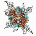 ice tattoo design idea