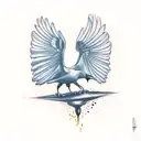 two Crow tattoo design idea