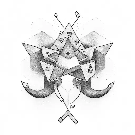 dopamine with nature tattoo design idea