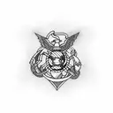 usmc enlisted ega tattoo design idea