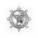 usmc enlisted ega tattoo design idea