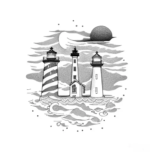 lighthouse Oregon tattoo design idea