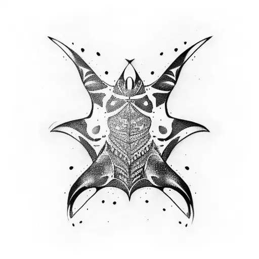manta ray tattoo design idea
