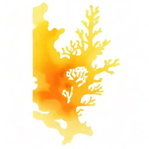 coral reef tattoo design idea