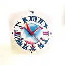 area code 214 plane clock and god tattoo design idea