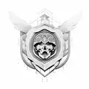 Greek soldier  tattoo design idea