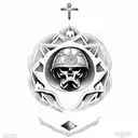 Greek soldier  tattoo design idea