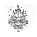 Alice in wonderland tattoo design idea