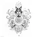 Alice in wonderland tattoo design idea