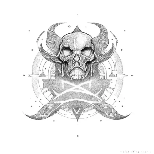 fortune favors the brave alpha omega tattoo design idea
