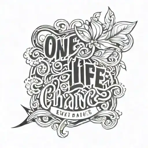 one life one chance script  tattoo design idea