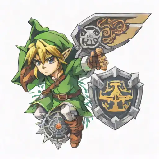 Link tattoo design idea
