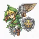 Link tattoo design idea