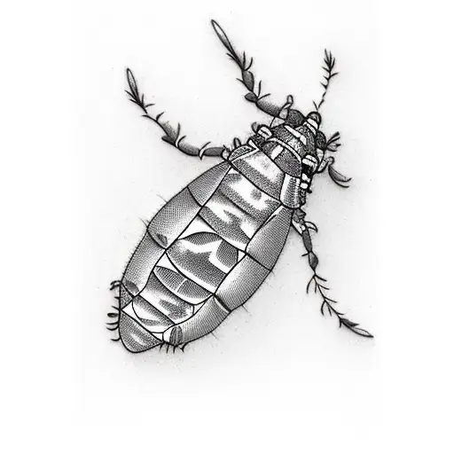 Hemlock woolly adelgid on hemlock tree needles tattoo design idea